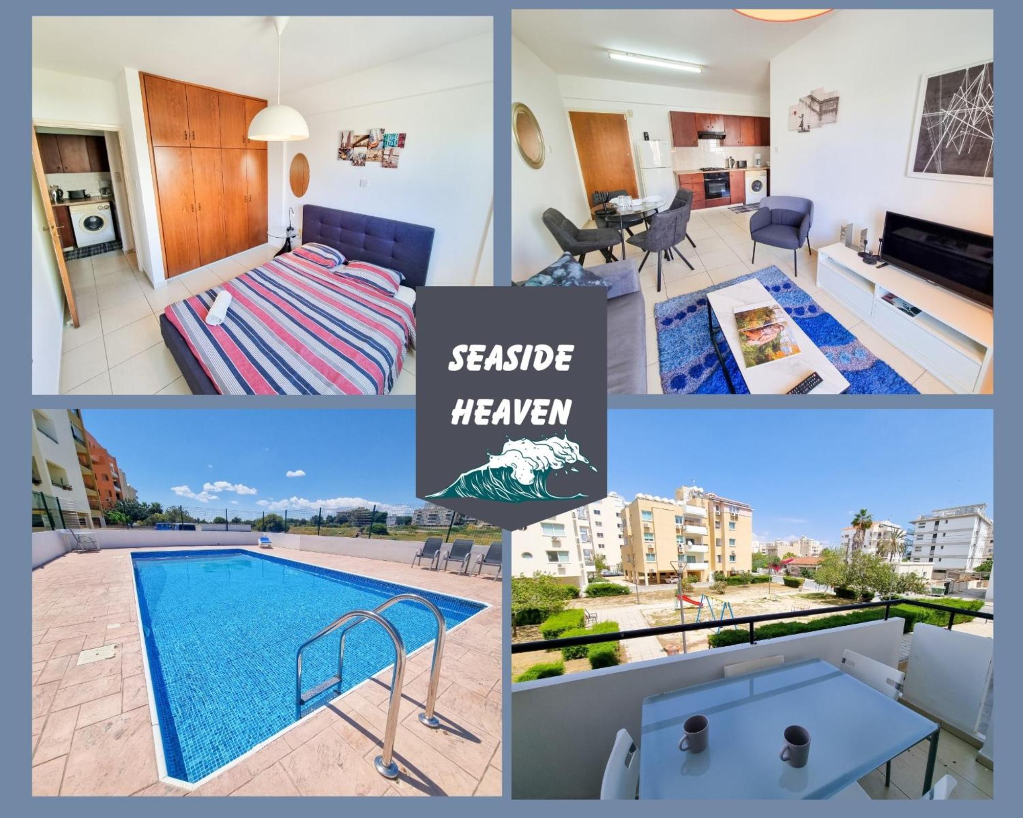 Seaside Heaven Apartment With Pool Larnaka Exterior foto